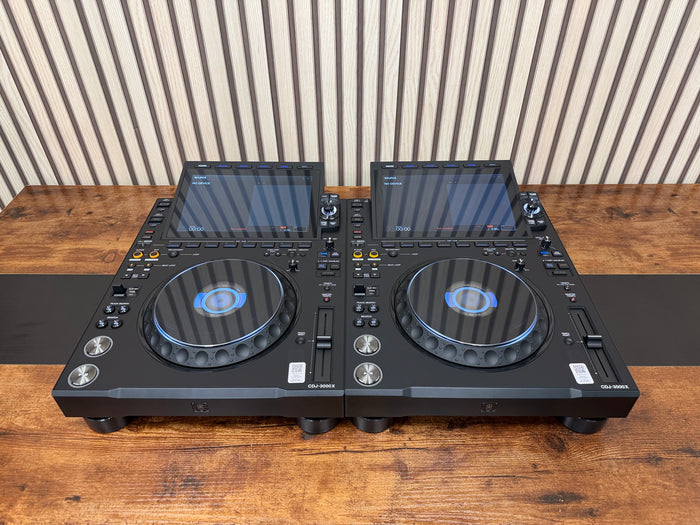 AlphaTheta CDJ-3000x Pro DJ Turntable Pair